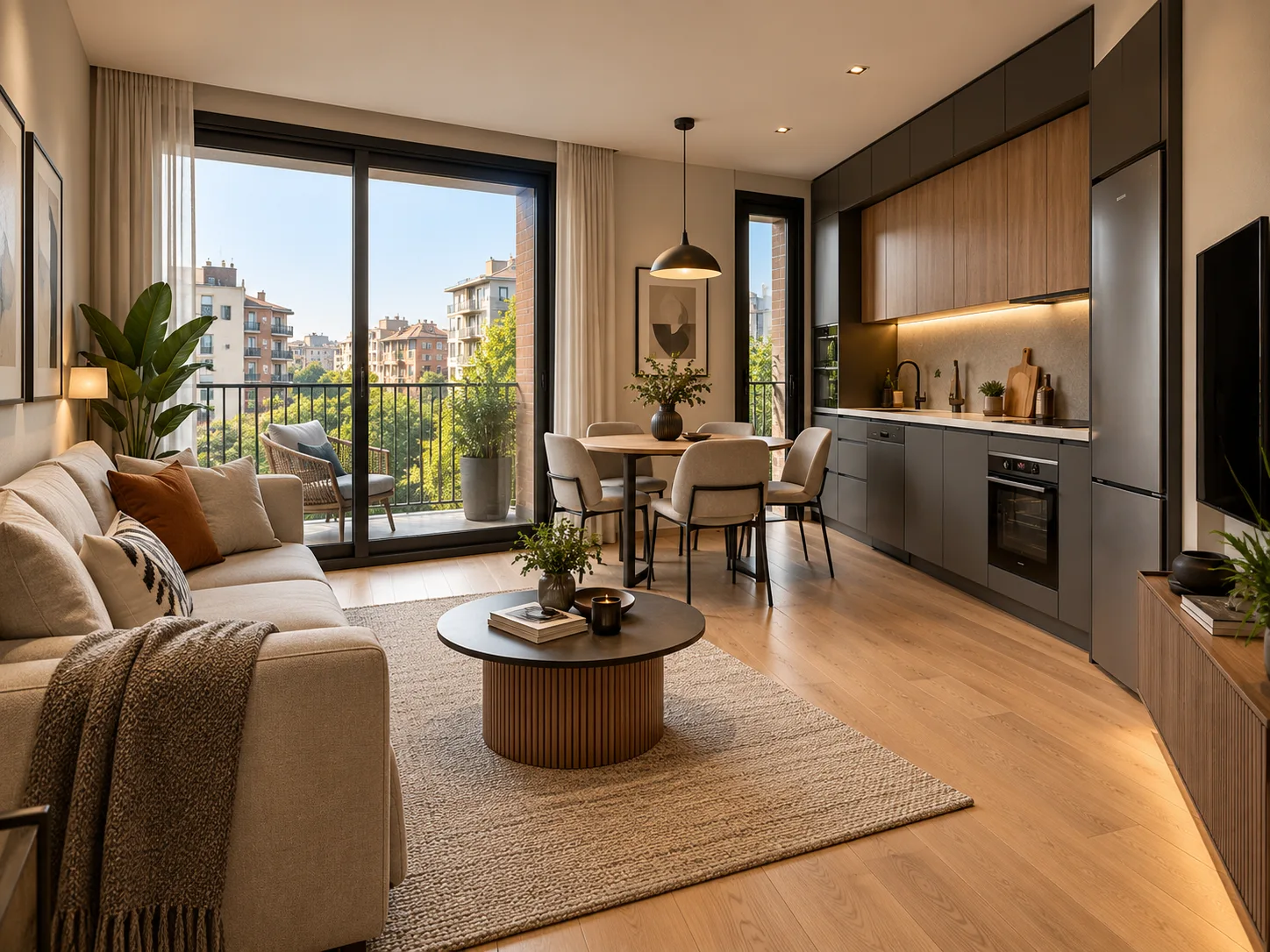 Kemal Koç Apartmanı 1+1 daire, temsili salon ve açık mutfak