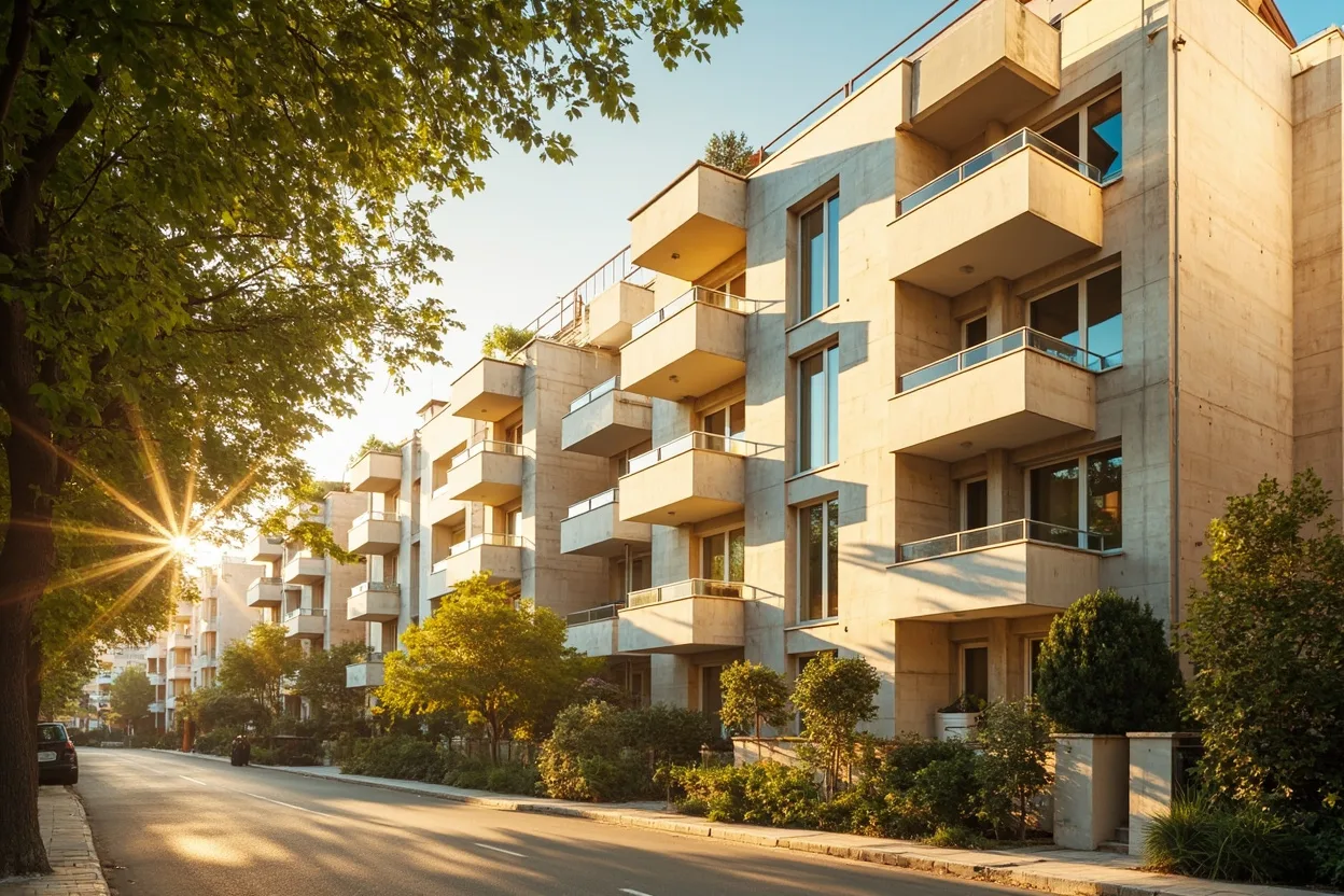 Bostancı kentsel dönüşüm içeriği için temsili modern apartman mimarisi